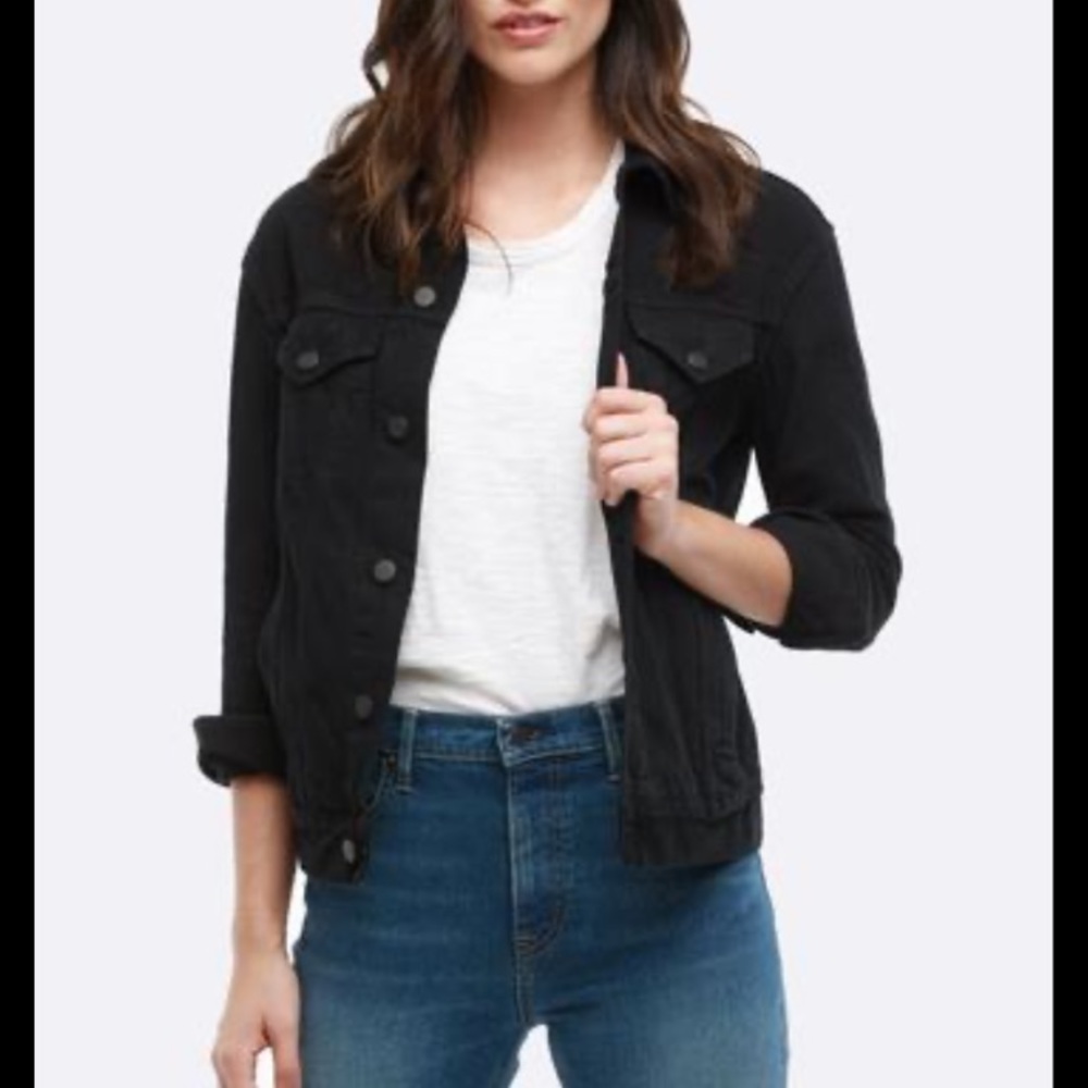 ABLE Black The Minelia Denim Jacket S